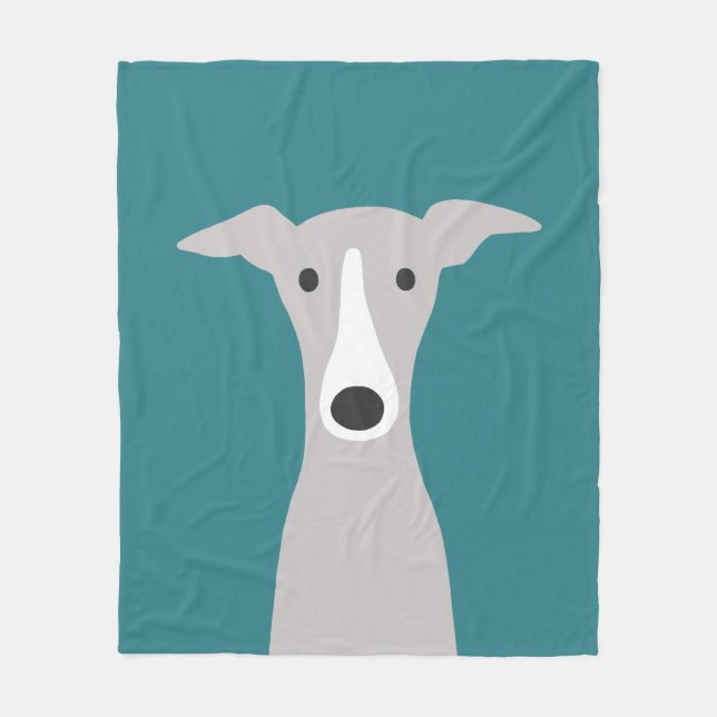 Cobertor De Velo Cute Greyhound | Greyhound italiano | Cachorro (Frente)