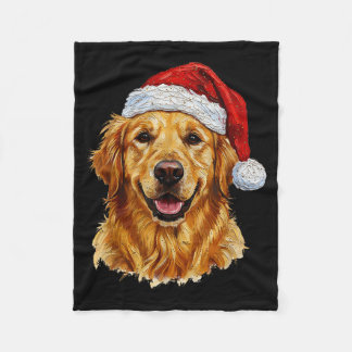 Cobertor De Velo Cute Merry Christmas Golden Retriever Dog Christma