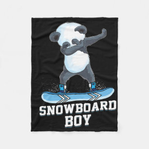 Cobertor De Velo Cute Panda Snowboard Dabbing Panda Snowb