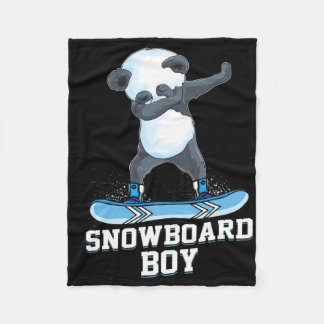 Cobertor De Velo Cute Panda Snowboard Dabbing Panda Snowb