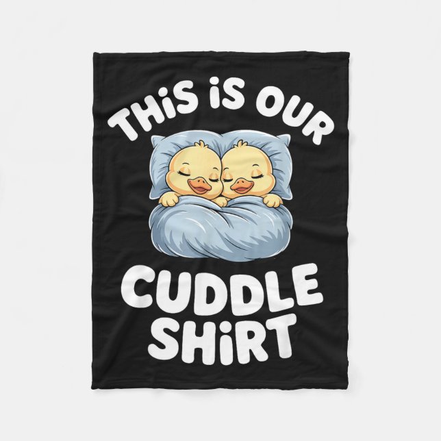 Cobertor De Velo Cute Sleeng Ducks This Is Our Cuddle  (Frente)