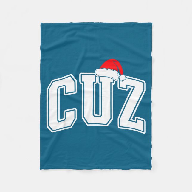 Cobertor De Velo Cuz Claus Christmas Matching Family Xmas Pajama Co (Frente)