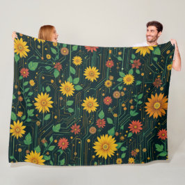 Cobertor De Velo Cyber Bloom