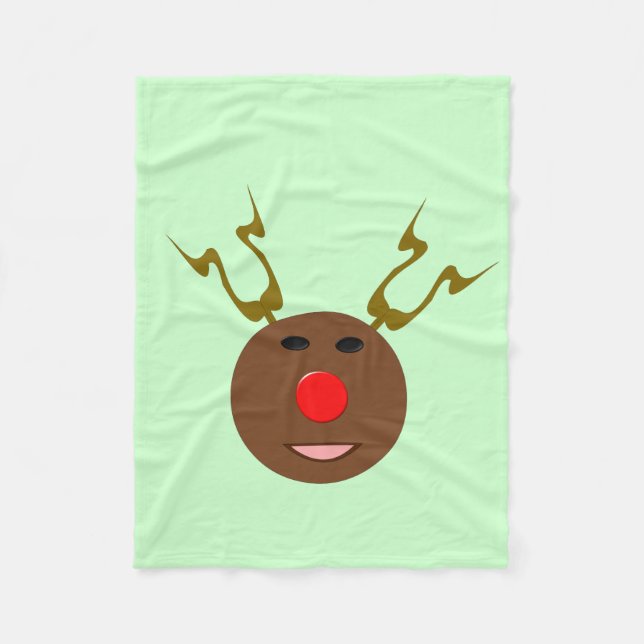 Cobertor De Velo Cyber Christmas Reindeer Fleece Blanket (Frente)