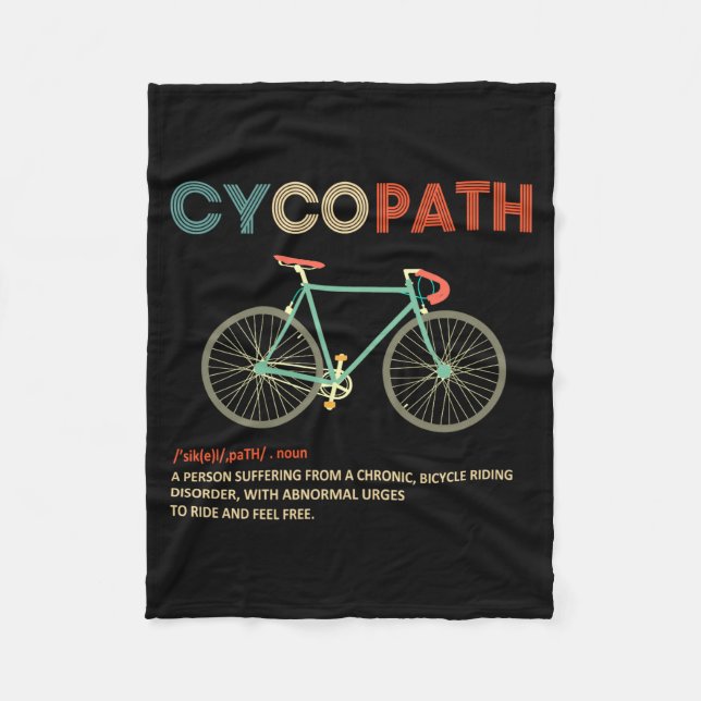 Cobertor De Velo Cycopath Funny Cycling For Cyclists And Bikers  (Frente)