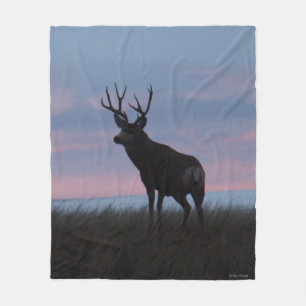 Cobertor De Velo D3 Mule Deer Buck Sunrise Buck