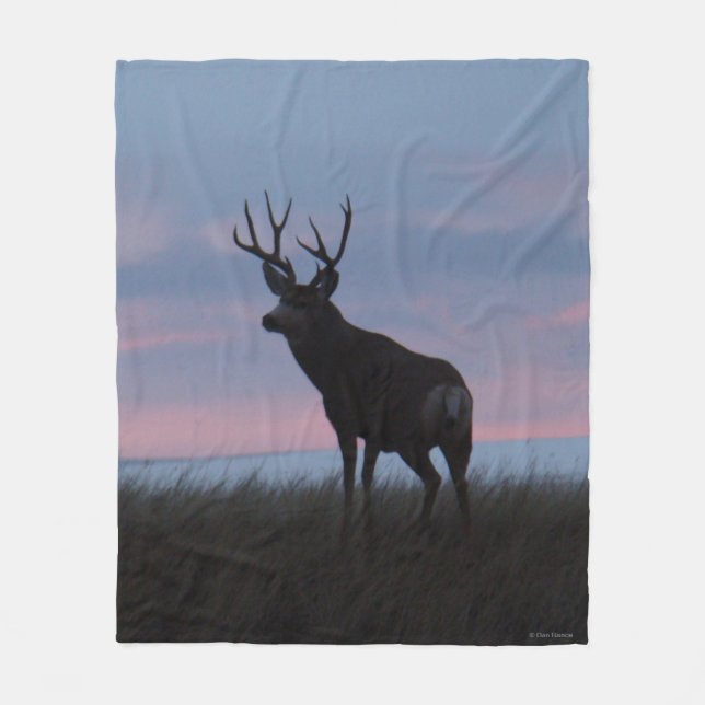 Cobertor De Velo D3 Mule Deer Buck Sunrise Buck (Frente)