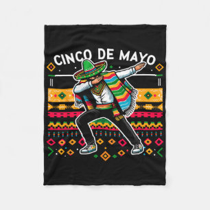 Cobertor De Velo Dabbing Mexicano Poncho Cinco De Mayo Fiesta 4