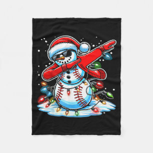 Cobertor De Velo Dabbing Natal Beisebol Boneco de Neve Meninos Beis