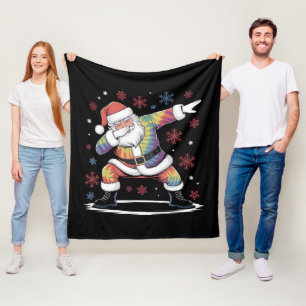 Cobertor De Velo Dabbing Natal Papai Noel Ugly Christmas Xmas