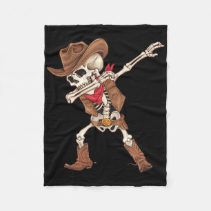 Cobertor De Velo Dabbing Skeleton Cowboy Halloween Costume Boys Men