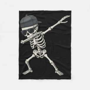 Cobertor De Velo Dabbing Skeleton Pirate Halloween Kids Jolly Roger
