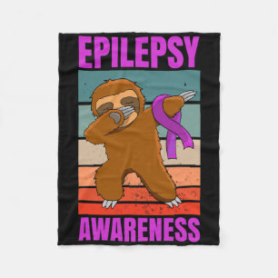 Cobertor De Velo Dabbing Sloth Epilepsy convulsões Sensibilização F