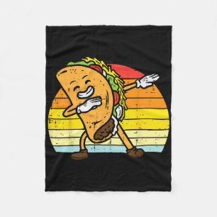 Cobertor De Velo Dabbing Taco Dab Retro Cinco De Mayo Homens Rapaze