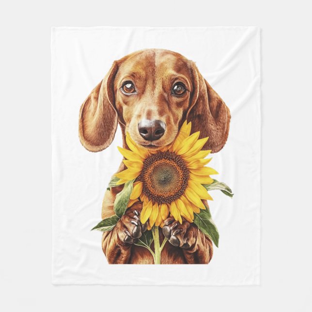 Cobertor De Velo Dachshund (Frente)