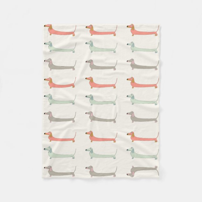 Cobertor De Velo Dachshund Cozy Throw (Frente)