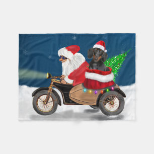 Cobertor De Velo Dachshund Dog Natal Papai Noel