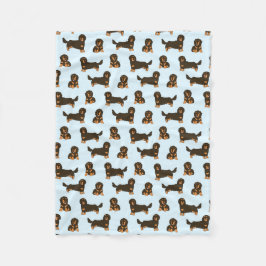 Cobertor De Velo Dachshund Fleece Blanket