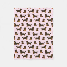 Cobertor De Velo Dachshund Fleece Blanket