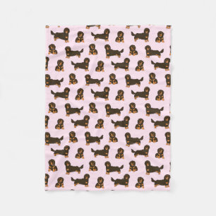 Cobertor De Velo Dachshund Fleece Blanket
