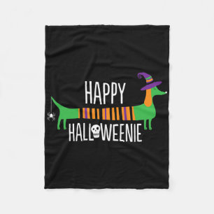 Cobertor De Velo Dachshund Happy Halloweenie Cute Dog Halloween Par