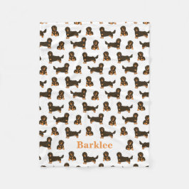 Cobertor De Velo Dachshund Personalizado Blanket - Cachorro