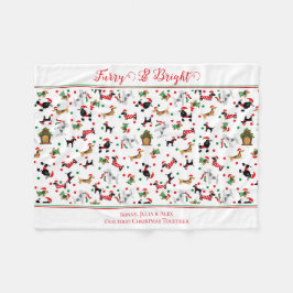 Cobertor De Velo Dachshund Poodle Dog Furry Bright Natal