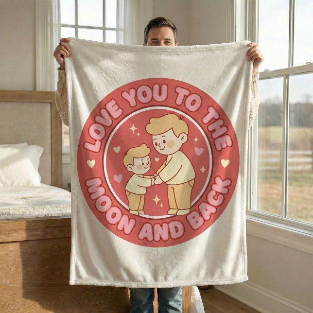 Cobertor De Velo Dad and Son Cozy Fleece Blanket (Criador carregado)
