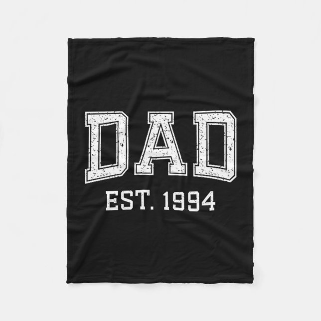 Cobertor De Velo Dad Est 1994 Dad D Fathers Day Ized  (Frente)