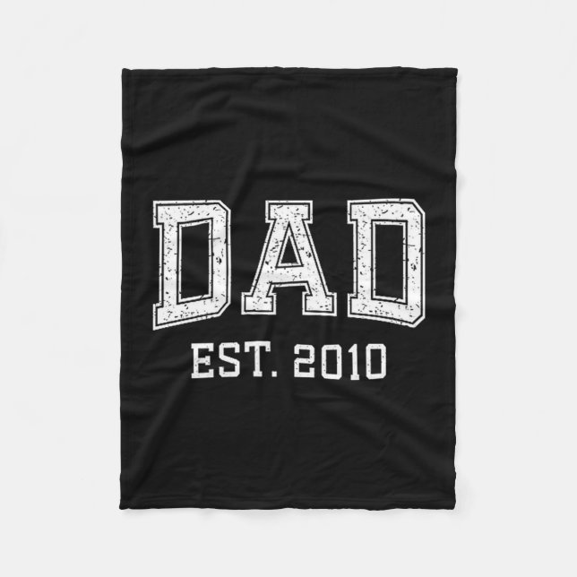 Cobertor De Velo Dad Est 2010 Dad D Fathers Day Ized  (Frente)