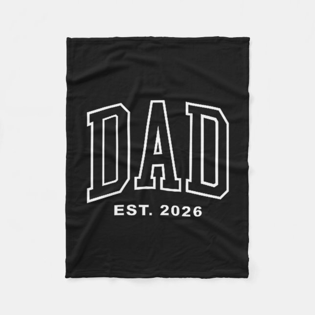Cobertor De Velo Dad Est 2026 Pregnancy Announcement For Dad Men Fa (Frente)