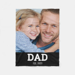 Cobertor De Velo Dad Established Black Modern Photo