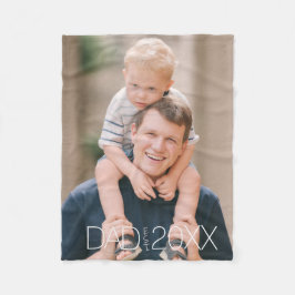 Cobertor De Velo Dad Established Modern Script Photo 