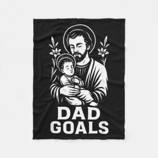 Cobertor De Velo Dad Goals Saint Joseph Catholic Father Faith