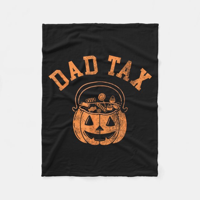 Cobertor De Velo Dad Tax Halloween Trick Or Treat Candy Pumkin Dad  (Frente)