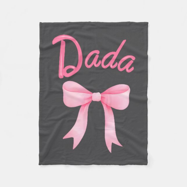 Cobertor De Velo Dada Of The Birthday Girl Nk Coquette Bow Family M (Frente)