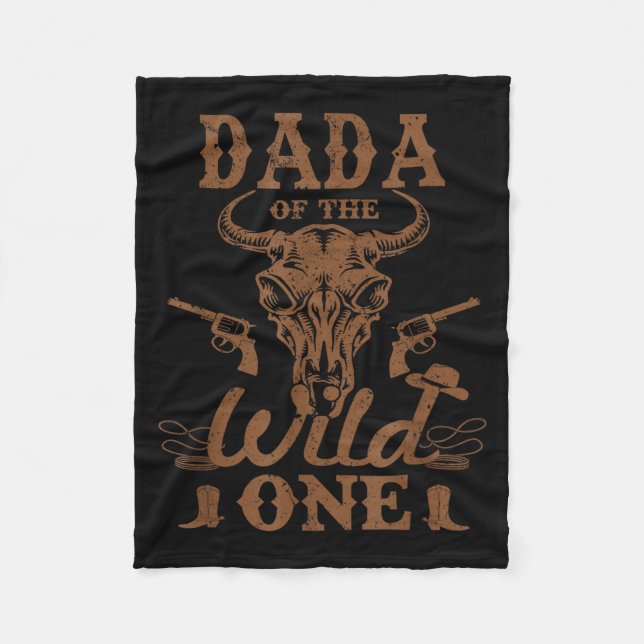 Cobertor De Velo Dada Of The Wild One Cowboy Western Rodeo Party Ma (Frente)