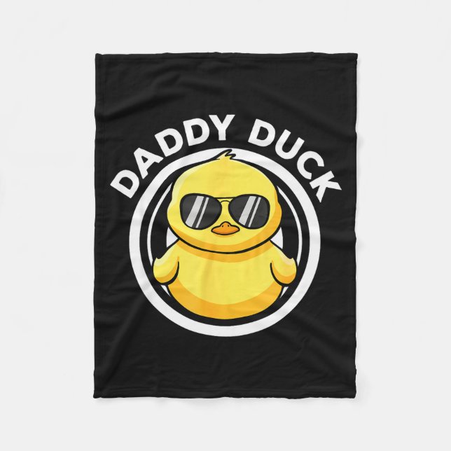 Cobertor De Velo Daddy Duck Dad I Love Ducks Family Lover Funny Rub (Frente)