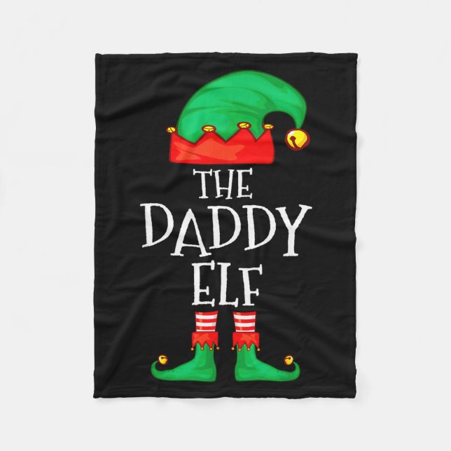 Cobertor De Velo Daddy Elf Family Christmas Daddy Dad Father Elf Sw (Frente)