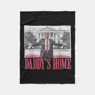 Cobertor De Velo Daddys Home Shirt White House Trump 2024