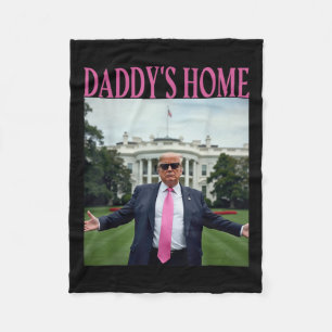 Cobertor De Velo Daddys Home Trump American Faz Trump Merchandise