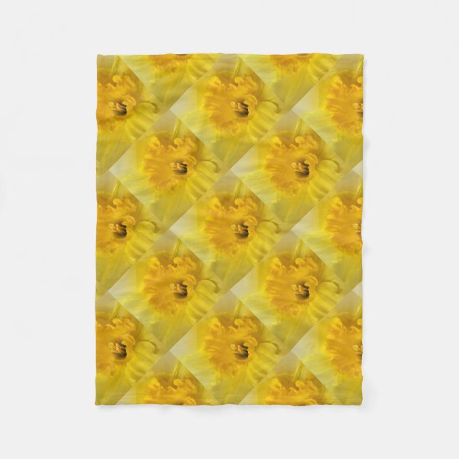 Cobertor De Velo daffodilo amarelo (Frente)