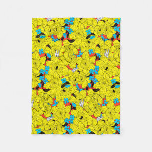 Cobertor De Velo Daffodils primavera floral