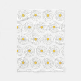 Cobertor De Velo Daisy Blossom Flower Daisies Partida Floral