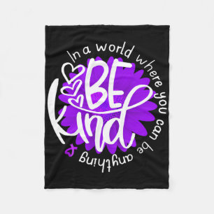 Cobertor De Velo Daisy Flower Seja Kind Purple Overdose Sensibence