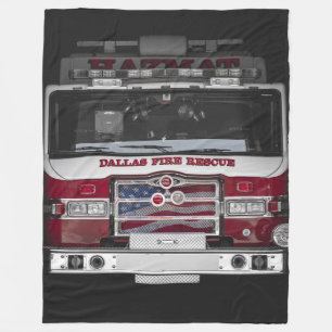 Cobertor De Velo Dallas Fire Truck