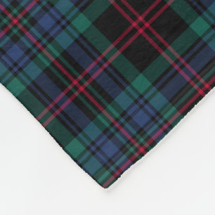 Cobertor De Velo Daly Tartan, Xadrez Real Azul e Negro
