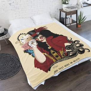 Cobertor De Velo Dama Vitoriana Vermelha Steampunk Polvo Vintage