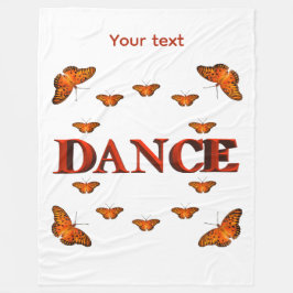 Cobertor De Velo Dança com design de borboletas