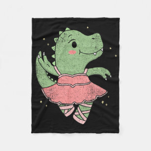 Cobertor De Velo Dançando T-rex Dinossaur Ballerina Para Dançarina